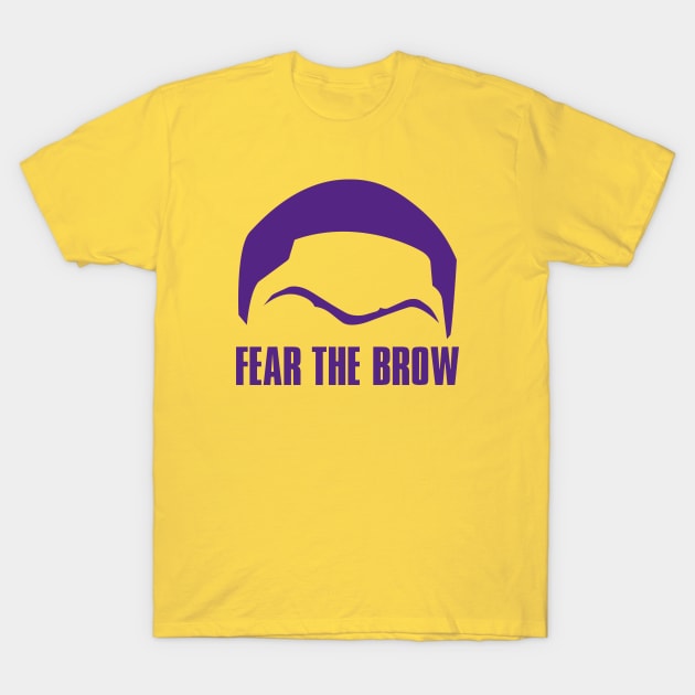 Anthony Davis Fear The Brow Lakers T-Shirt by TextTees